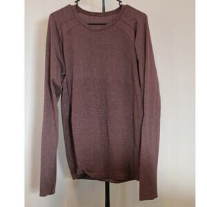Lululemon Men's License to Train Long Sleeve Maroon Size Large